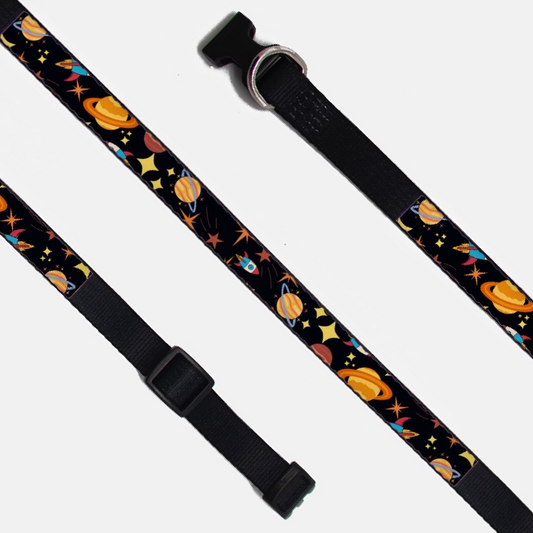 Planets Pet Collar (Black)